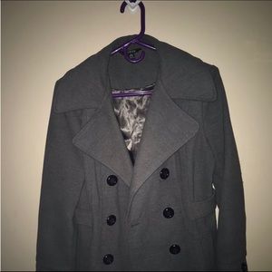 Grey Button Coat